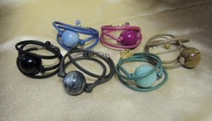 Bracciali-collana con maxi sfera 